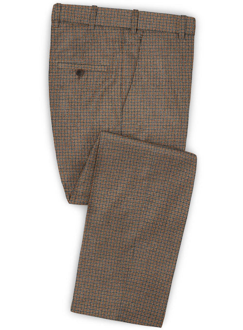 Reda Classic Tan Wool Pants
