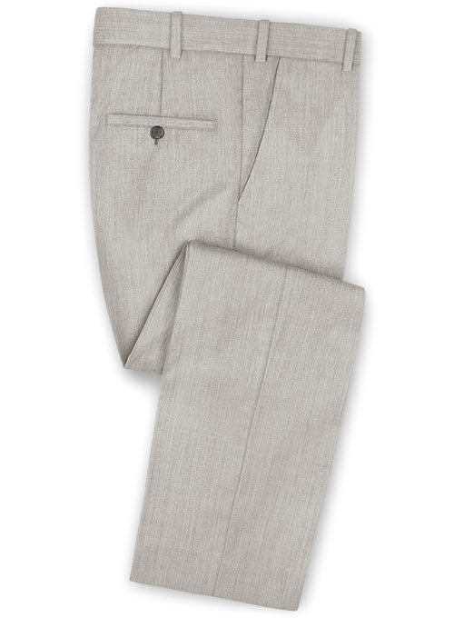 Reda Gray Herringbone Wool Pants
