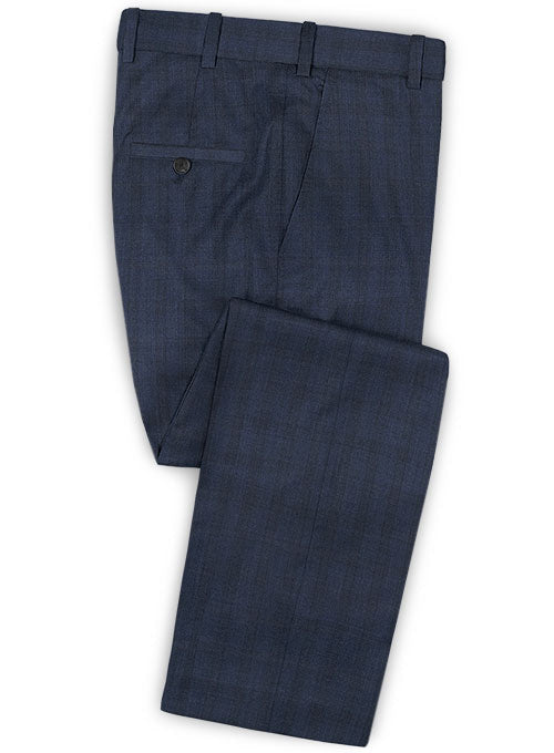 Reda Lusra Blue Wool Pants