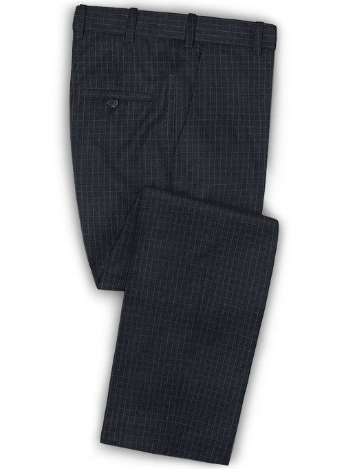 Reda Mecra Blue Wool Pants
