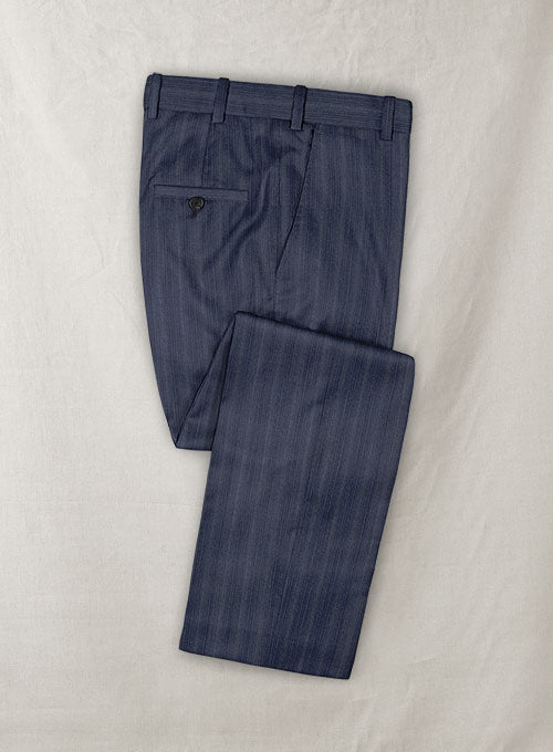 Reda Sotto Blue Wool Pants