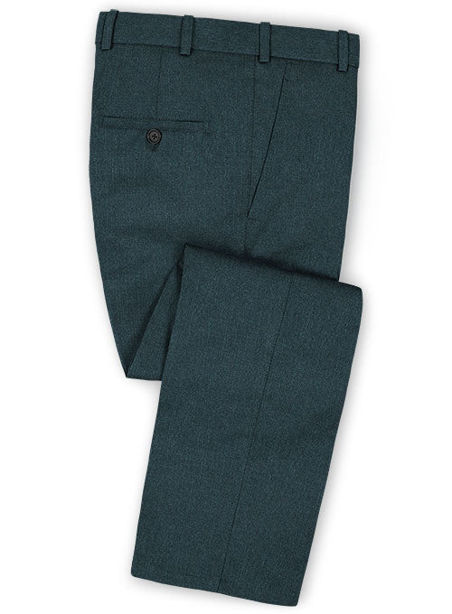 Reda Steel Green Pure Wool Pants