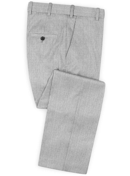 Reda Worsted Light Gray Pure Wool Pants