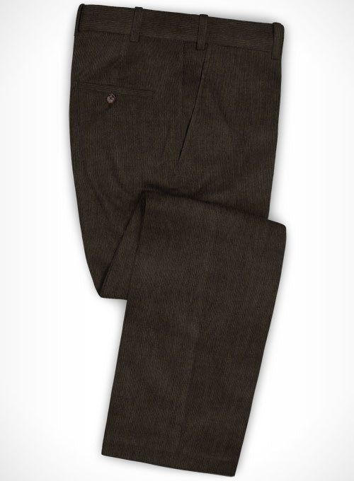 Rich Brown Corduroy Pants - 14 Wales