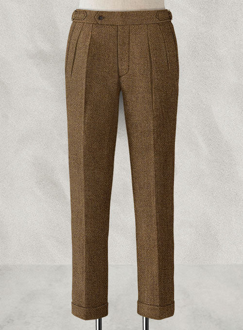 Royal Brown Heavy Highland Tweed Trousers