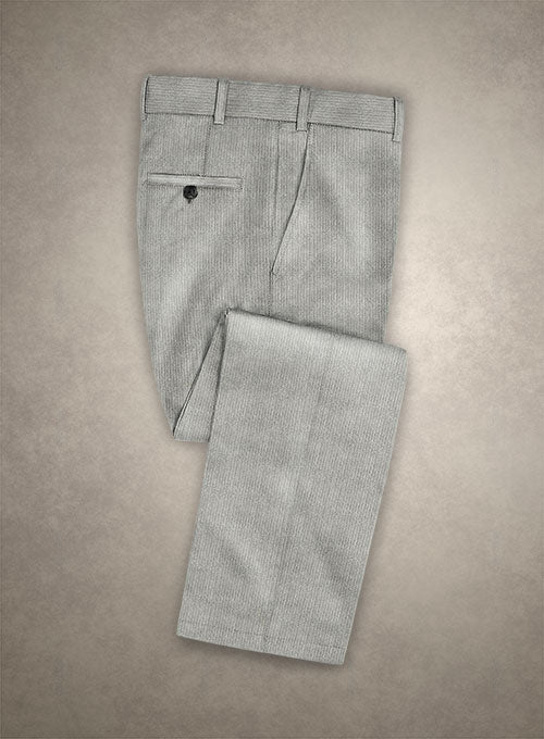 Solbiati Light Gray Corduroy Pants - 8 Wales