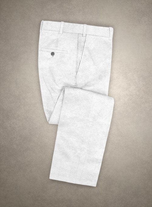 Solbiati White Corduroy Pants - 8 Wales