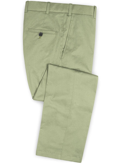 Stretch Summer Weight River Green Chino Pants