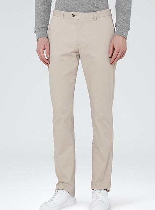 Tailored Stretch Summer Weight Cotton Dress Pants