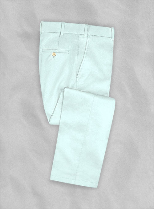 Stretch Summer Weight Sea Blue Chino Pants