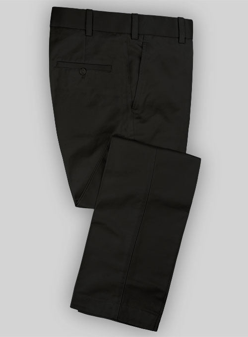 Tailored Super Dark Gray Chinos