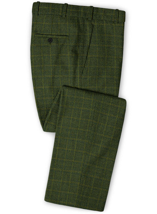 Vintage Milan Green Tweed Pants