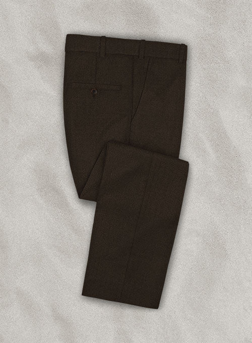Zegna Armato Brown Wool Pants