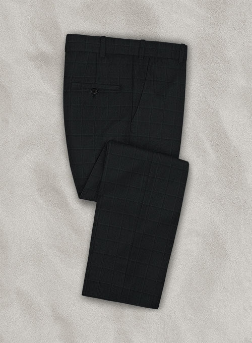 Zegna Camen Gray Checks Wool Pants