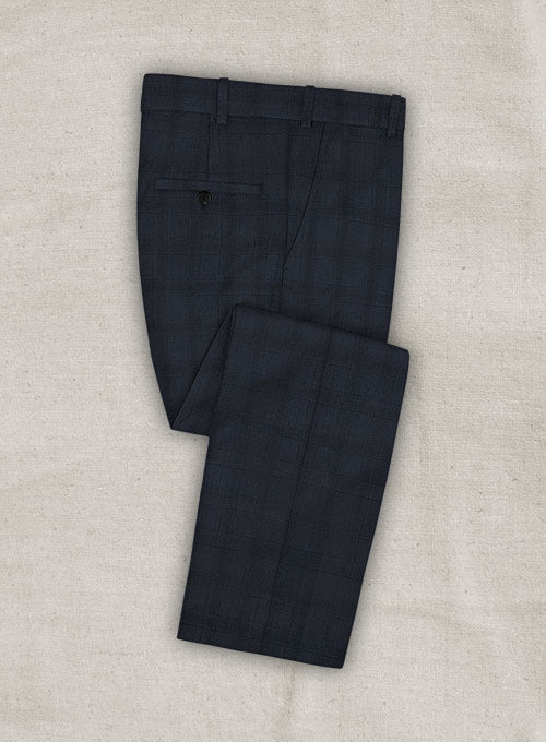 Zegna Crotez Blue Wool Pants