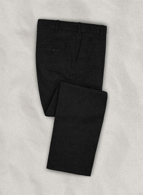 Zegna Dark Charcoal Wool Pants
