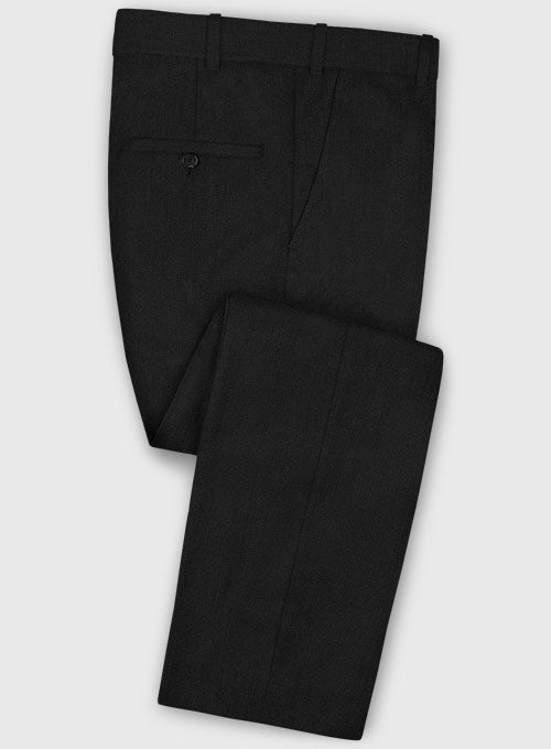 Zegna Traveller Black Wool Pants