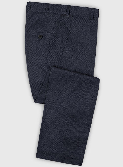 Zegna Traveller Blue Wool Pants