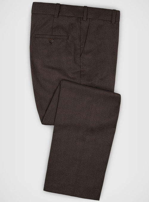 Zegna Traveller Brown Wool Pants