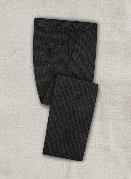Zegna Traveller Lugo Charcoal Wool Pants