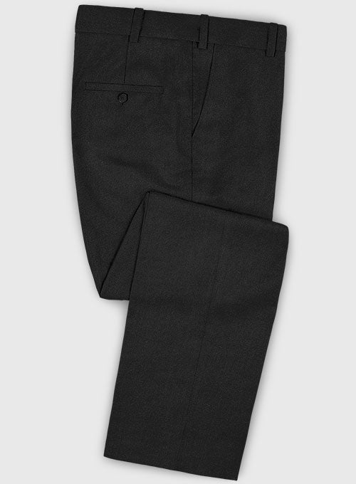 Zegna Trofeo Black Wool Pants