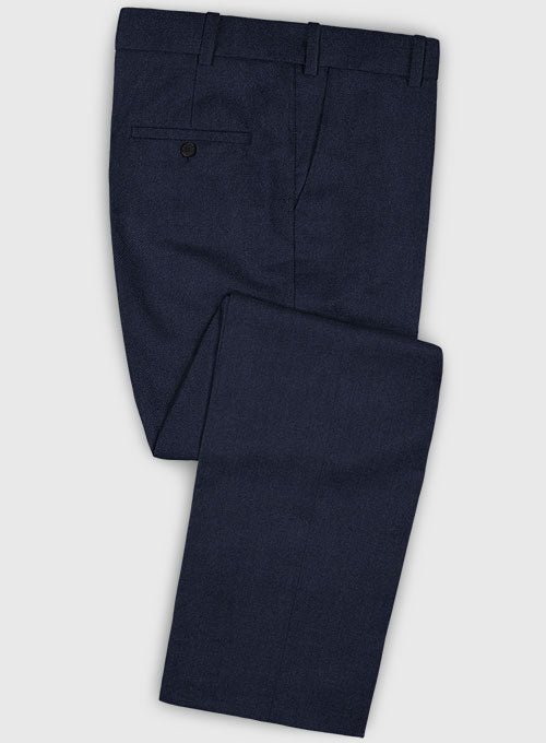 Zegna Trofeo Navy Blue Wool Pants